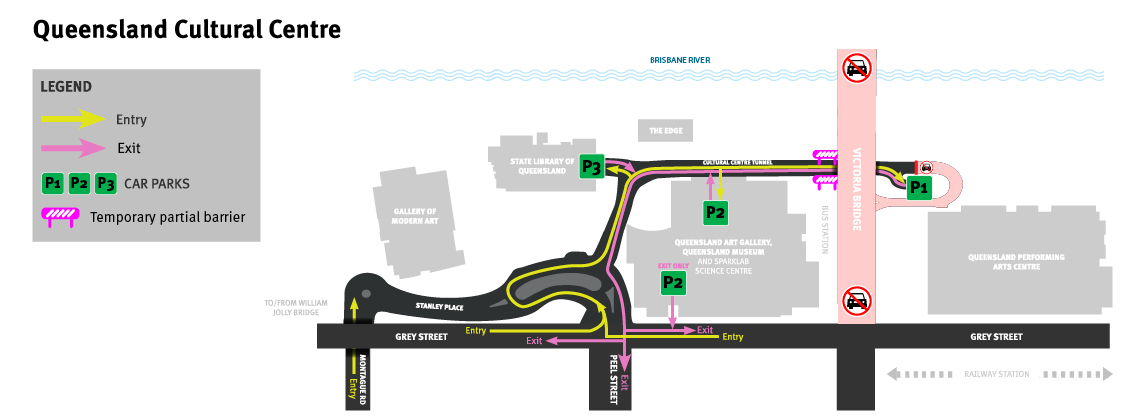 Queensland Cultural Centre Precinct Map