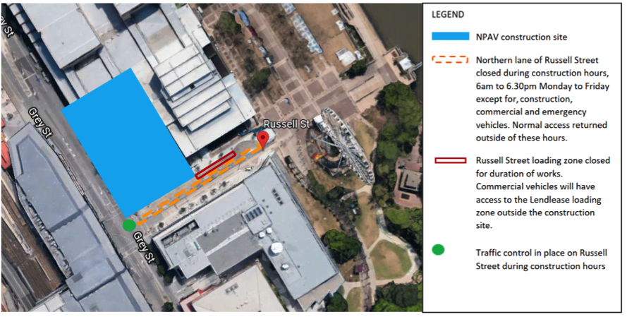 Stormwater connection works – Russell Street, South Brisbane
