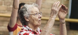 Older women dancing